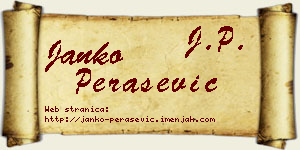 Janko Perašević vizit kartica